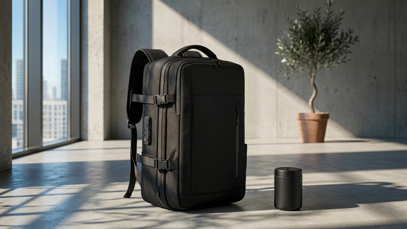 Kit Voyageur | Sac Sous-Vide & Pompe · Batterie · Prise Universelle